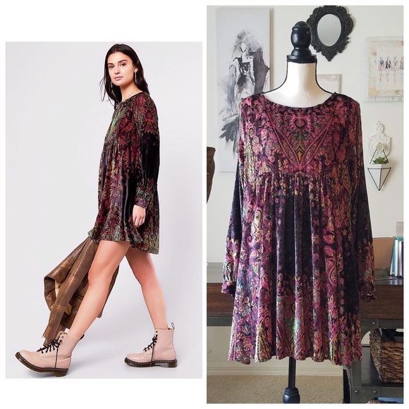 Free People Dresses & Skirts - Mirror Mirror Baby Doll Mini Dress by Free People